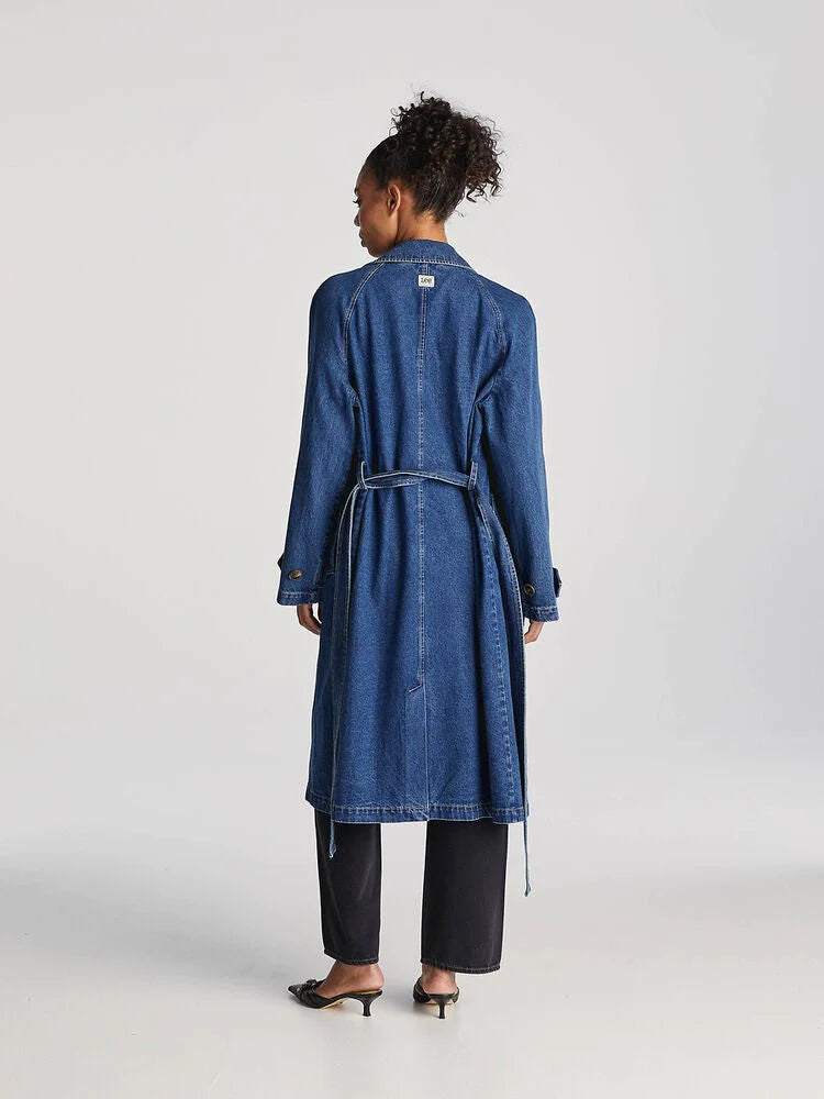Charlie Trench Coat - French Blue