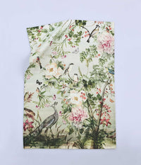 Chinoiserie Tea Towel - Floral/Black
