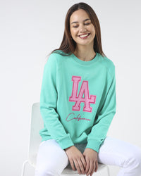 Classic Sweater LA California - Mint