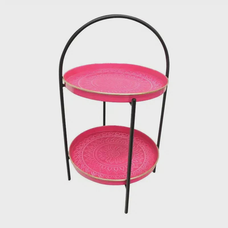 Colleen Tiered Stand Aztec - Pink