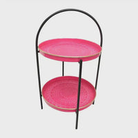 Colleen Tiered Stand Aztec - Pink