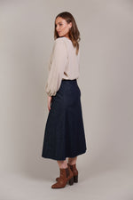 Pepi Denim Midi Skirt - Oxford