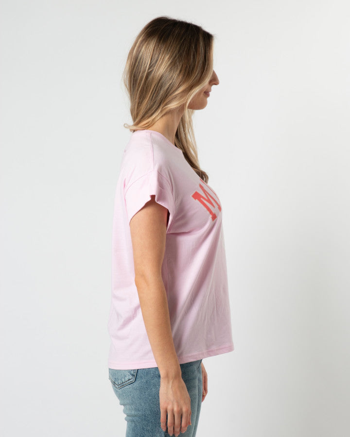 Cuff Sleeve T-Shirt MALIBU - Candy