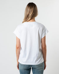 Cuff Sleeve T-Shirt CALIFORNIA - White