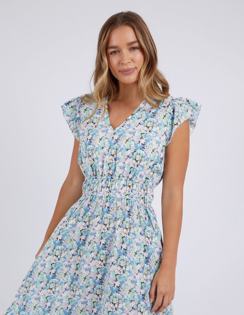 Rosette Floral Dress - Rosette Print