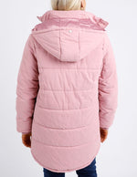 Maddie Puffer Jacket - Dusty Pink