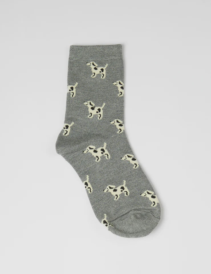 Socks with Dogs - Grey