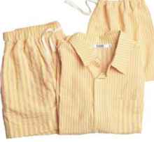 Indie PJ Separates Set - Yellow/Pink Stripe