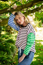 Sally Stripe L/S Tee - Pinkaboo