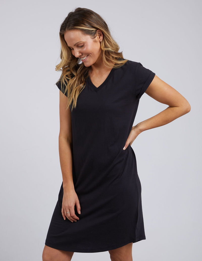 Manly Vee Dress - Black