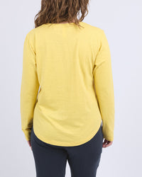 Everyday L/S Tee - Lemon