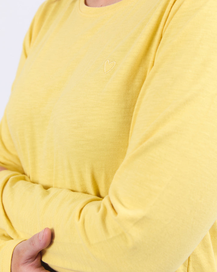 Everyday L/S Tee - Lemon