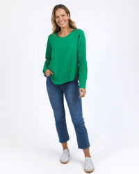 Everyday L/S Tee - Pine Green