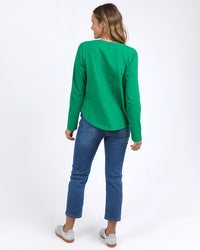 Everyday L/S Tee - Pine Green