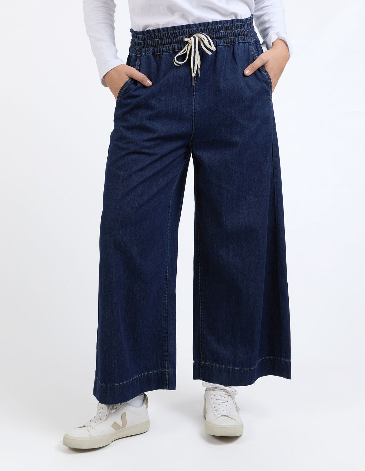 Greta Wide Leg Pant - Extra Dark Wash