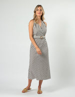 Rael Dress - Licorice Stripe Stripe