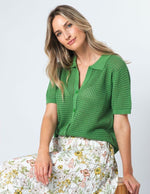 Holly Knit Top - Cress