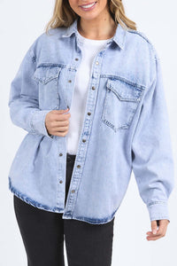 Daisy Overshirt - Light Blue