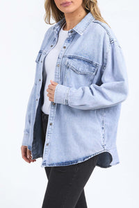 Daisy Overshirt - Light Blue