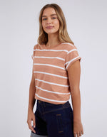 Manly Stripe Tee - Clay