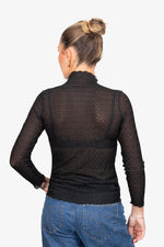 Luxe Layer Top - Honeycomb Black