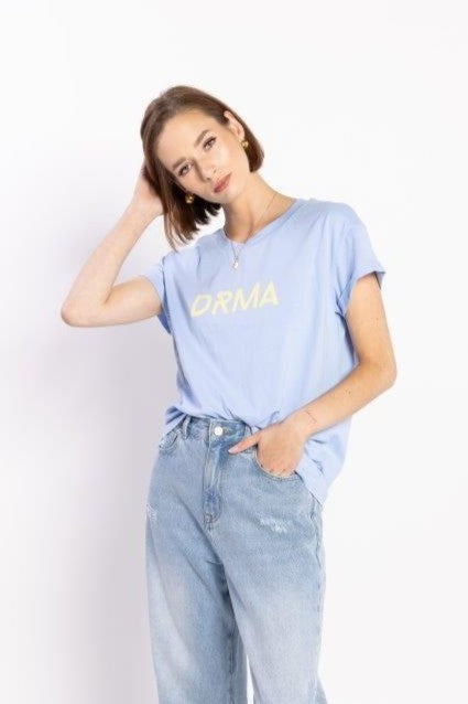 Drma Zoe Tee - Blue/Yellow