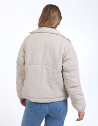 Rosalee Cord Jacket - Mushroom