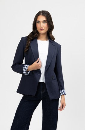 Georgie Blazer - Navy Check