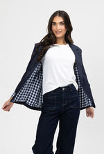 Georgie Blazer - Navy Check