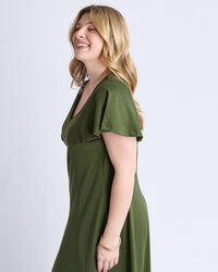 Grace Jersey Dress - Khaki