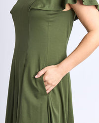 Grace Jersey Dress - Khaki
