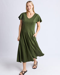 Grace Jersey Dress - Khaki