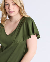 Grace Jersey Dress - Khaki