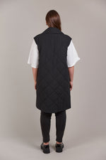 Argo Long Line Vest - Black