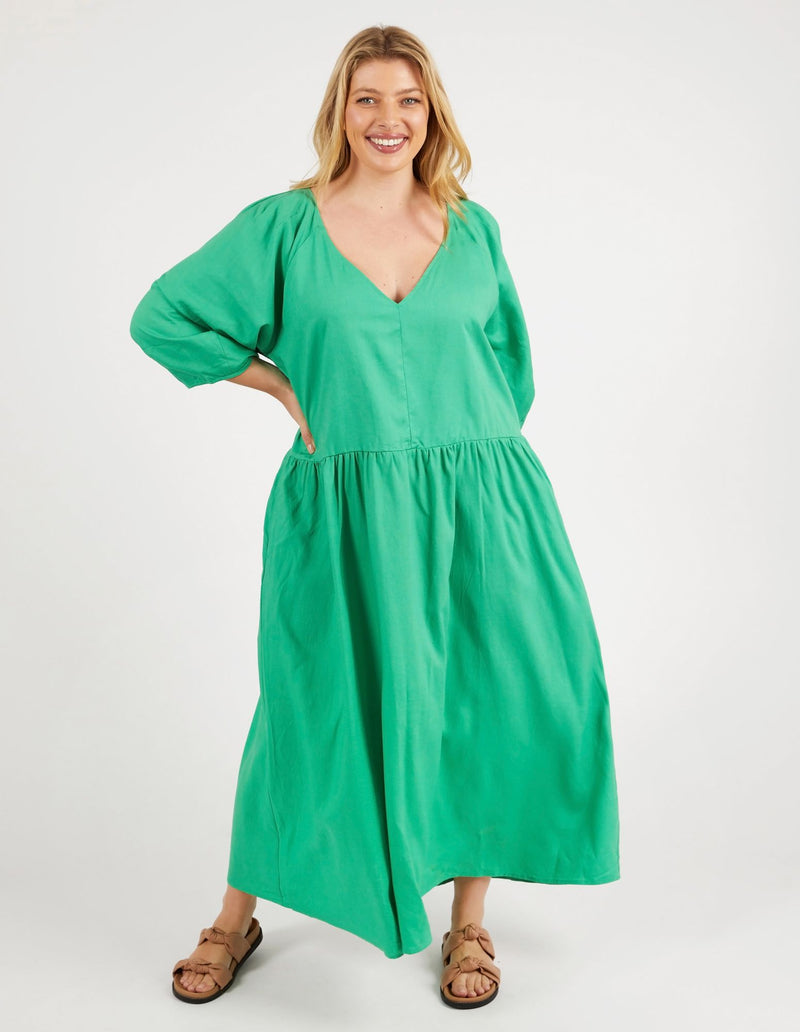 Rosalie Dress - Green Briar