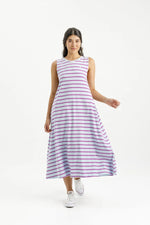 Bella Dress - Orchid Stripes