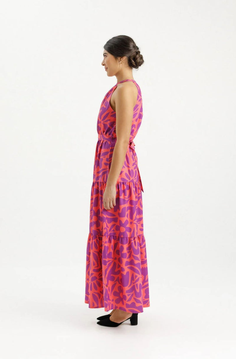 August Dress - Sunset Floral