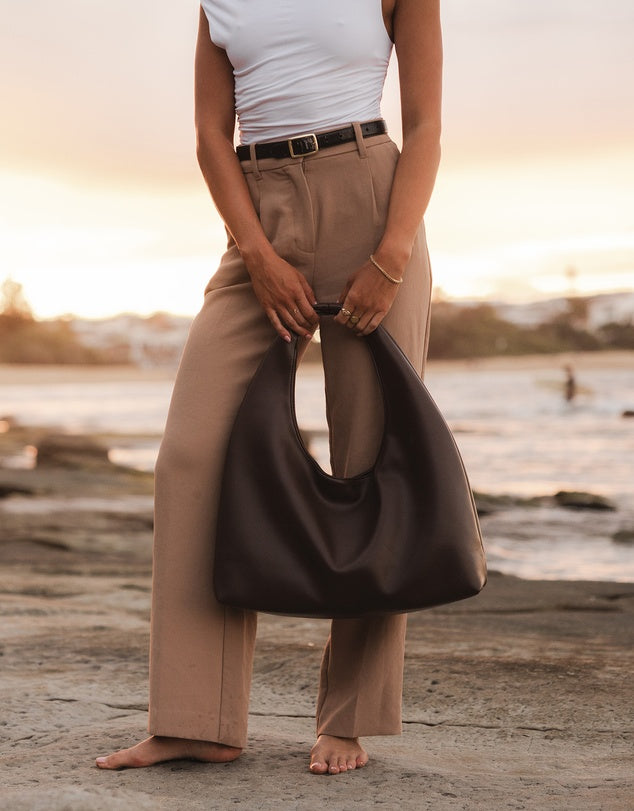 Monaco Shoulder Bag - Chocolate