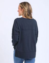 Jayne Throw On Top - Navy