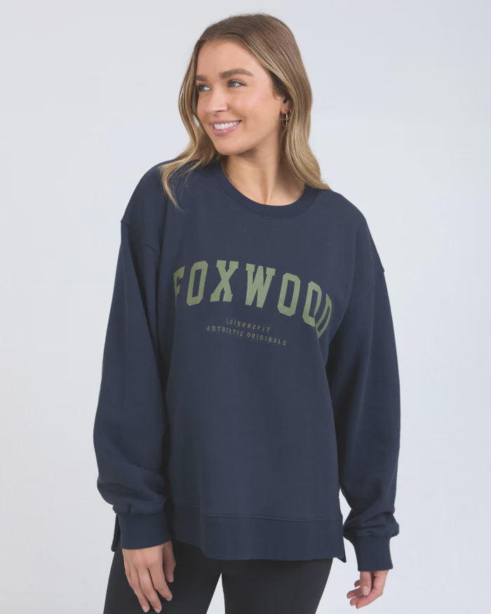 Interval Crew - Navy  with Khaki Logo