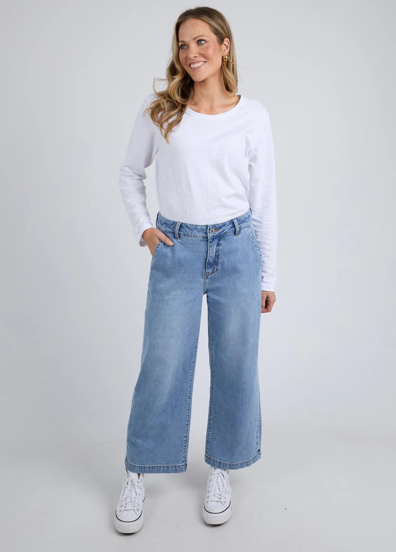 Izzy Wide Leg Jean - Vintage Blue Wash