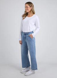 Izzy Wide Leg Jean - Vintage Blue Wash