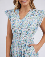 Rosette Floral Dress - Rosette Print