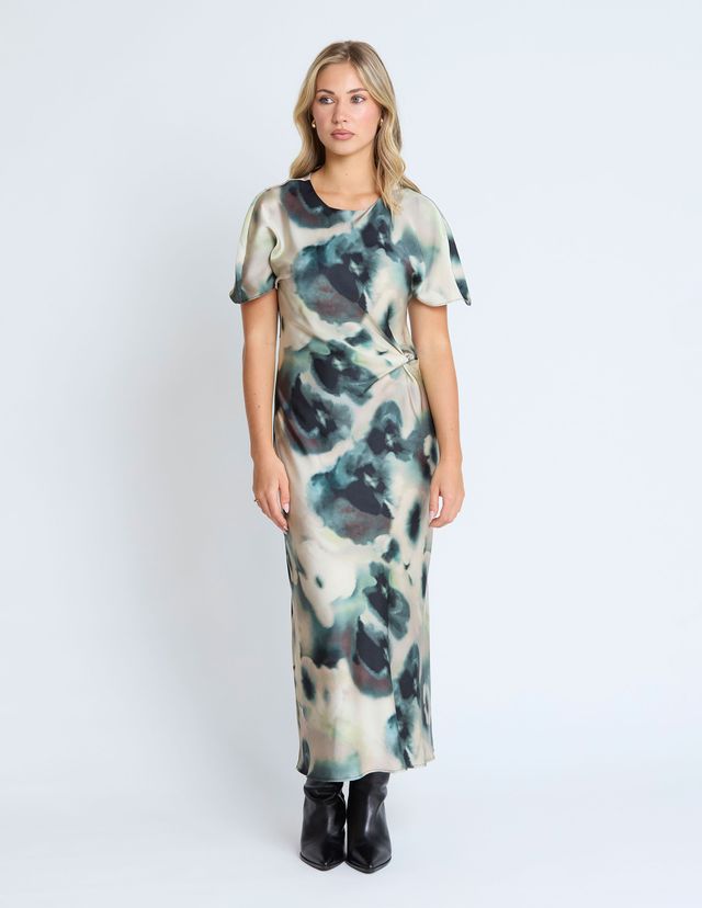Keiko Dress - Olive Grove