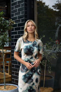 Keiko Dress - Olive Grove