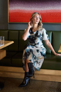 Keiko Dress - Olive Grove