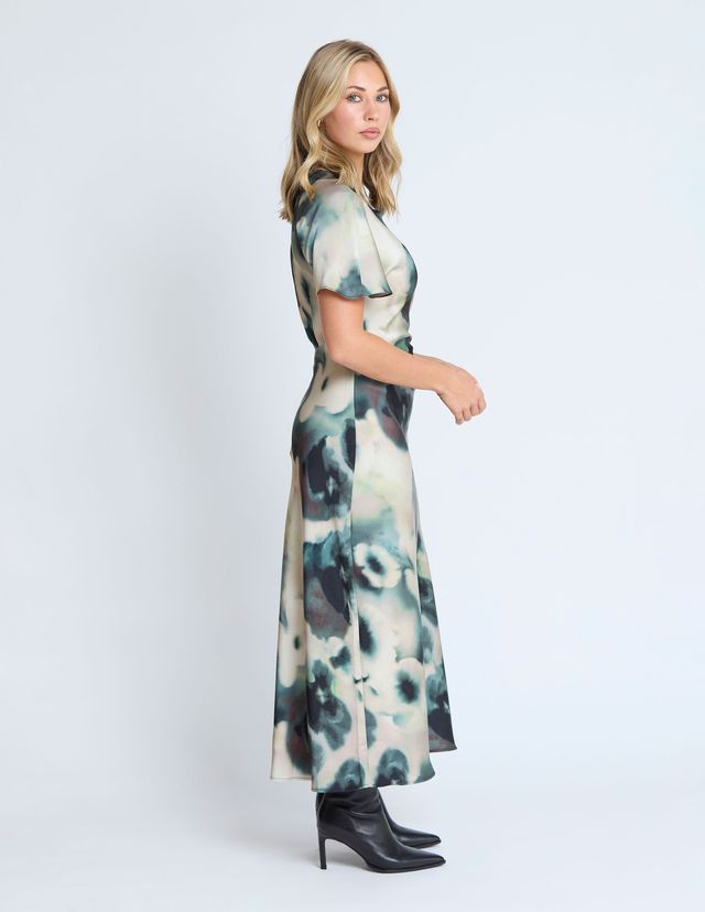 Keiko Dress - Olive Grove