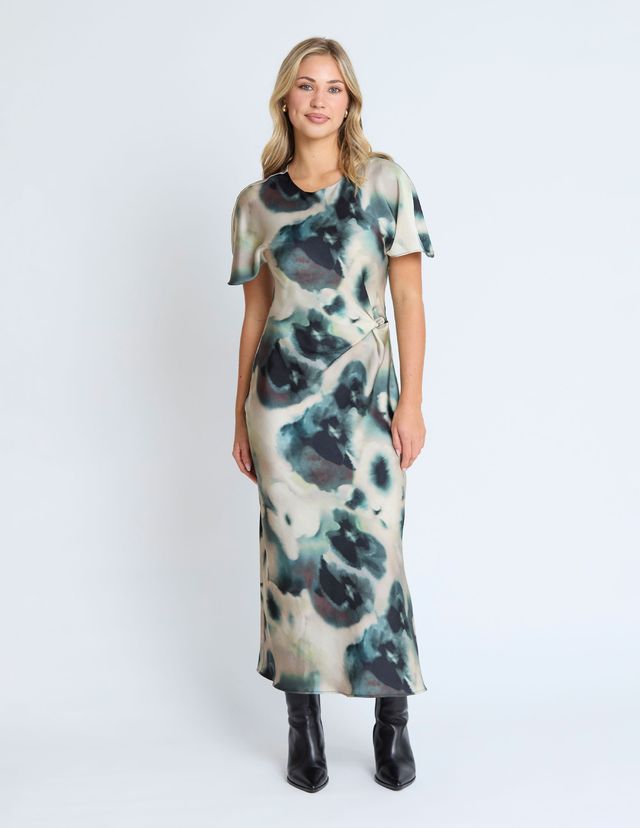 Keiko Dress - Olive Grove