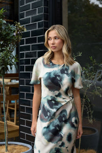 Keiko Dress - Olive Grove