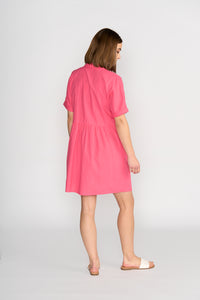 Cocoon Dress - Raspberry